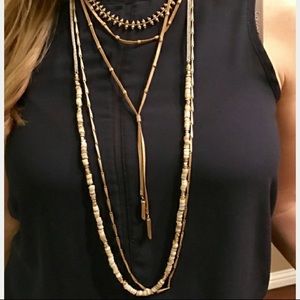 Stella & Dot Jewelry - Stella dot aven layering necklace worn over 5 ways Stella & Dot Jewelry - Stella dot aven layering necklace worn over 5 ways